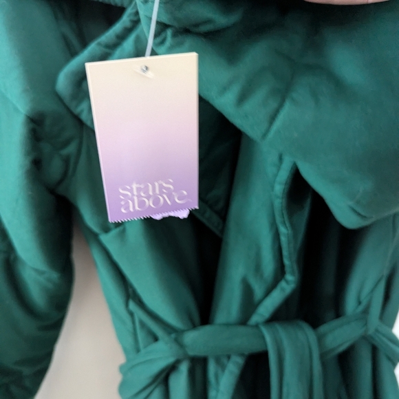 stars above quilted green robe nwt xl/xxl - Picture 6 of 9